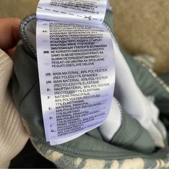 Adidas x Zoe Saldana Primegreen AEROREADY 7/8 Tights Leggings Blue Oxide: 3X - Picture 12 of 12